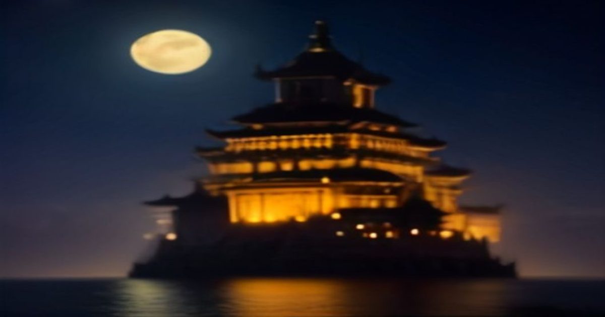 澳门夜景全景航拍图，金碧辉煌的博彩娱乐城灯火通明，珠江口海面波光粼粼，展现澳门博彩产业的繁华璀璨气象